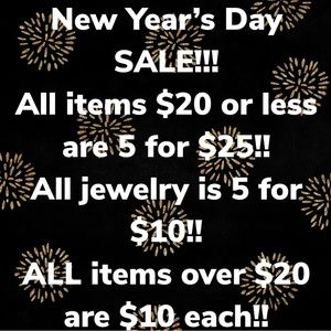 New Year’s Day Sale!!